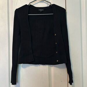Dynamite black v neck cardigan